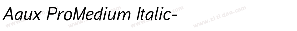 Aaux ProMedium Italic字体转换